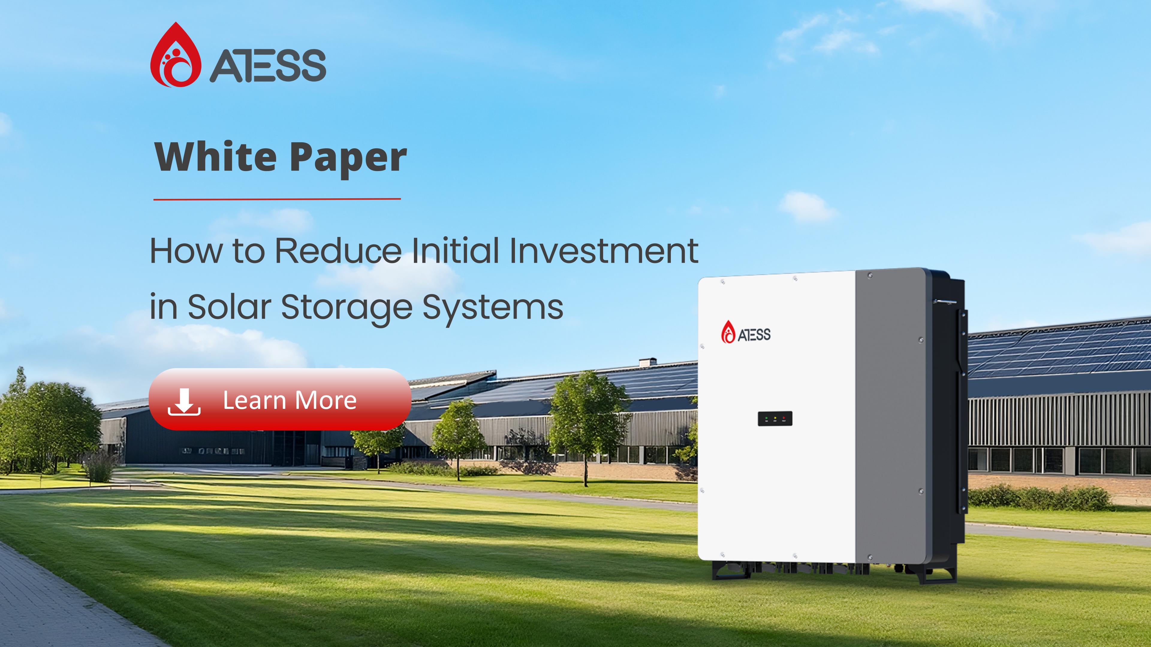 How to Reduce Initial Investment in Solar Storage Systems